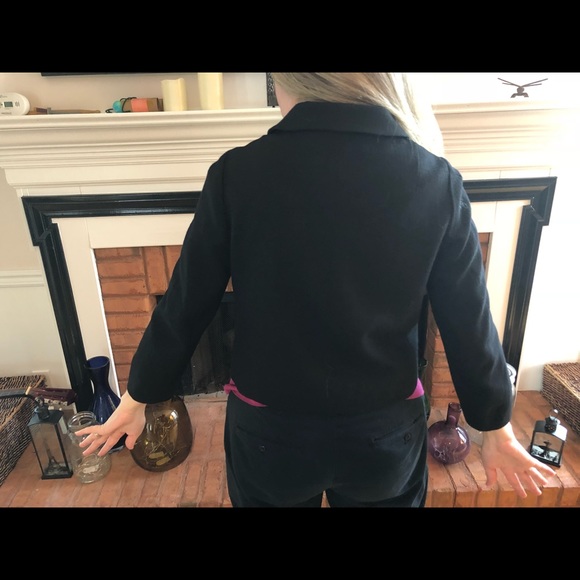 Banana Republic Size 4 CLASSIC Blk Cropped Jacket - Picture 3 of 7